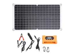 Kit Painel Solar Portátil 17w 100a Ip65 Resistente à Água | S/MARCA