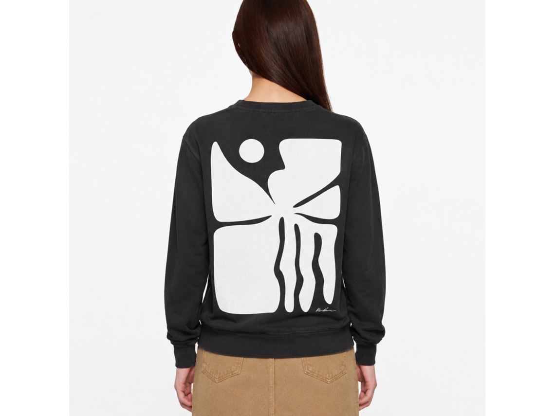 Rockinstone Skeleton Bloom Black Classic Sweatshirt Unique Designer Style