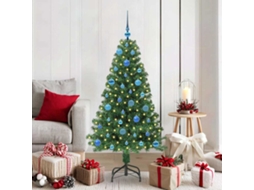 Vidaxl Árvore De Natal Artificial Verde 150 Cm Pvc, Aço E Plástico