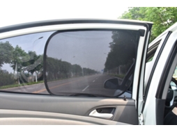 Capa Para-sol Para Janela De Carro C-car, Proteção Solar Uv, Cortina Preta Para Janela Dianteira E Traseira, Ecrã De Vidro Lateral, Protetores Solares