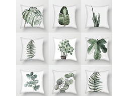 Rebe conjunto de 9 Capas de Travesseiro com Estampas de Plantas 45x45 Cm para Sofá, Sala, Dormitório, Decoração, Estilos Diferentes