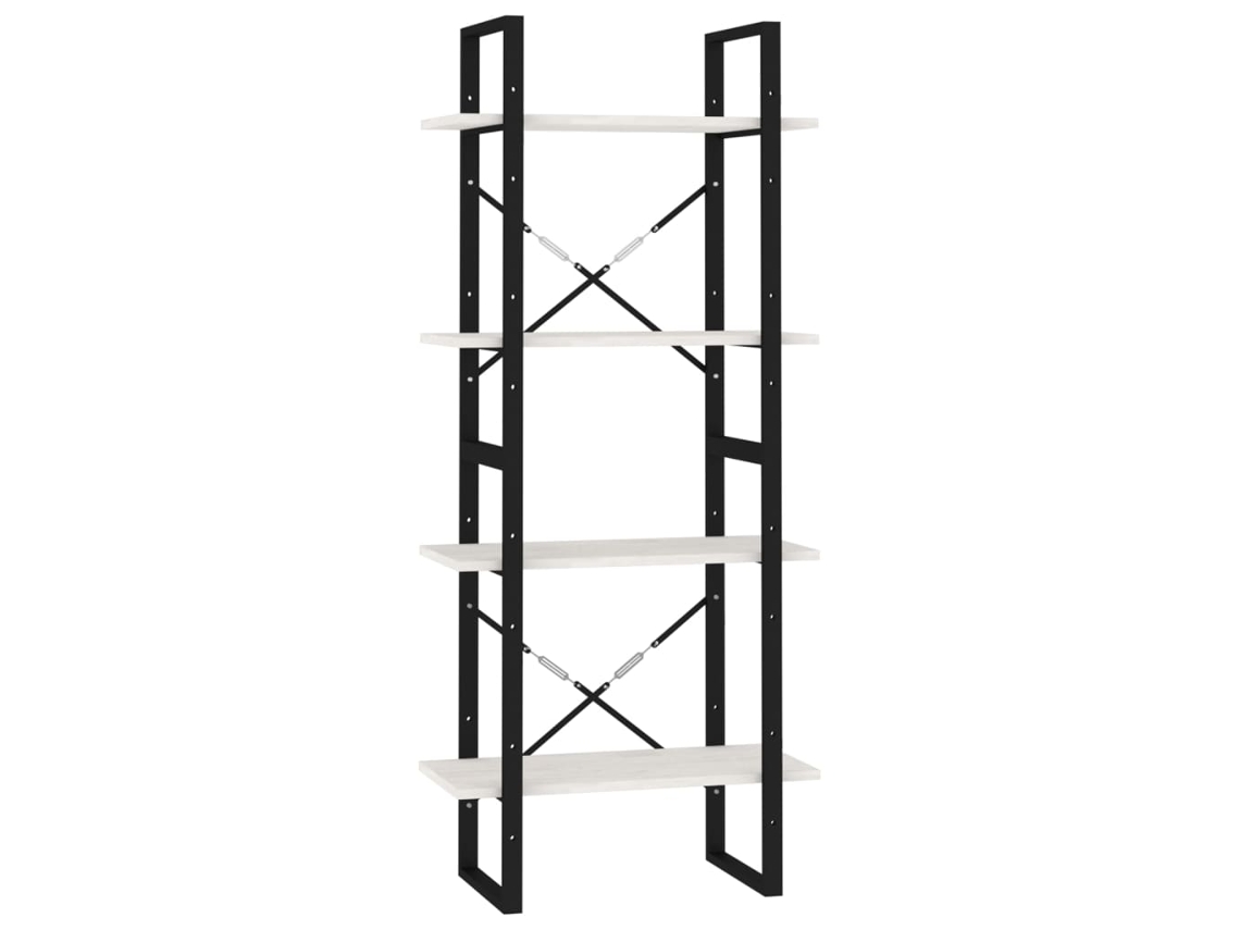 Book Cabinet, Book Cabinets Vidaxl Branco Madeira De Pinho (n/a)
