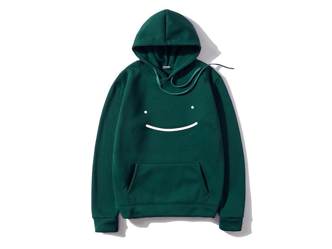 2026 moletom com Capuz Unissex Harajuku Streetwear Casual Oversized Moda 2021 Pnt M Verde Oscuro B
