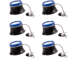 Conjunto de 6 Lentes de Aumento Oculares de Encaixe 5x para Reparos. SFUSHOS