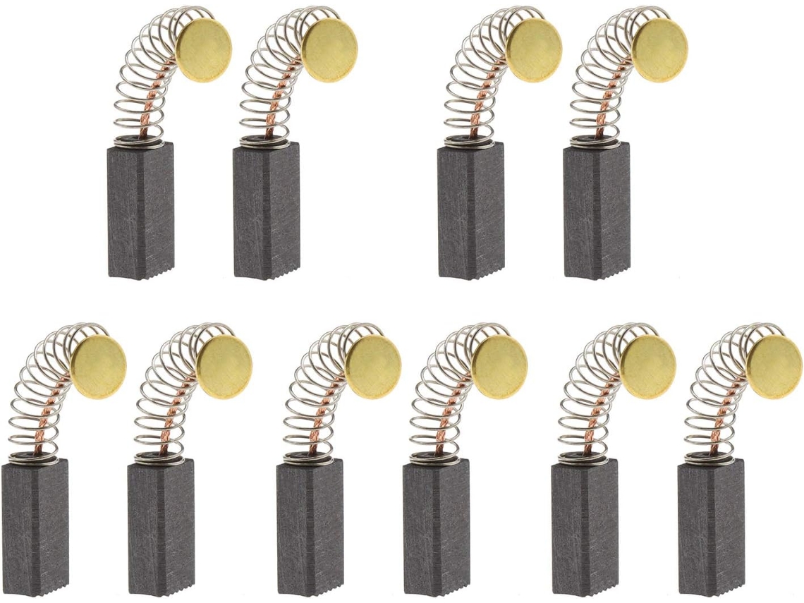 Escova De Carvão Para Motor, 5 Pares, Para Esmerilhadeira Angular