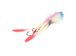 Isca de Lula Luminosa Uv com Anzol Rosa Azul