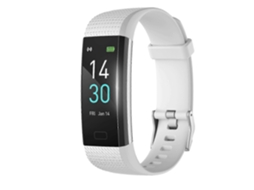 Pulseira Inteligente Fitness Tracker 25-26 Com Monitor De Pressão Arterial (1 Unidade, Cinza Claro)