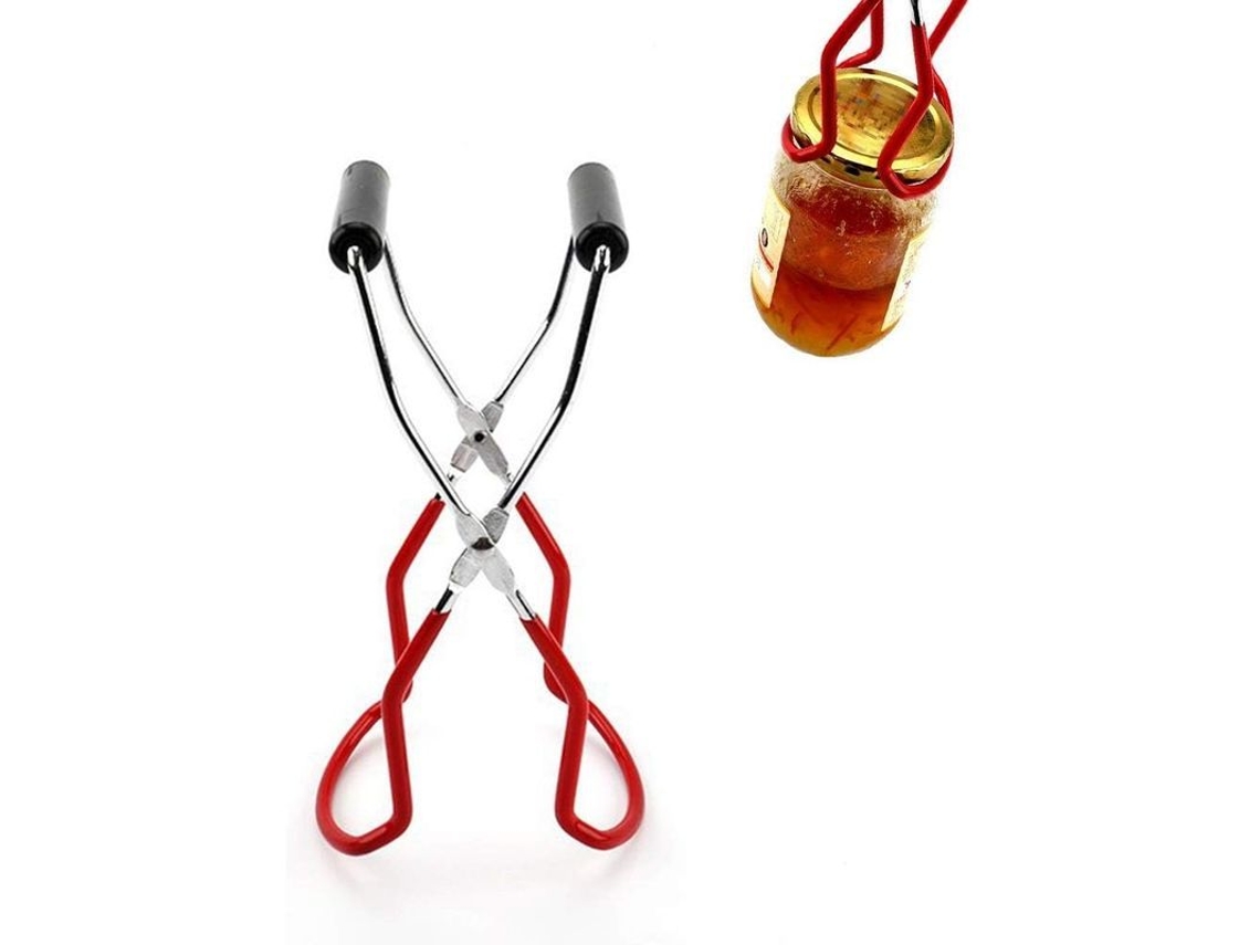 Pinza Para Jarros Anti-deslizante Anti-calor De Acero Inoxidable Para Envasado Doméstico Frascos Grandes