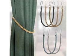 Peça De Prendedor De Cortina Artesanal Em Tecido Dourado, Com Clipe E Fivela, Acessório Decorativo Para Casa E Quarto. Aquaforge