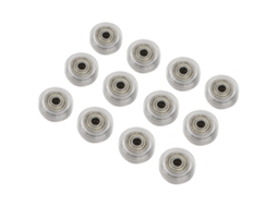 12 Peças De Polia Idler Plástica Transparente Roda De Rolamento Passivo Peças De Impressora 3d 5mm Acessórios