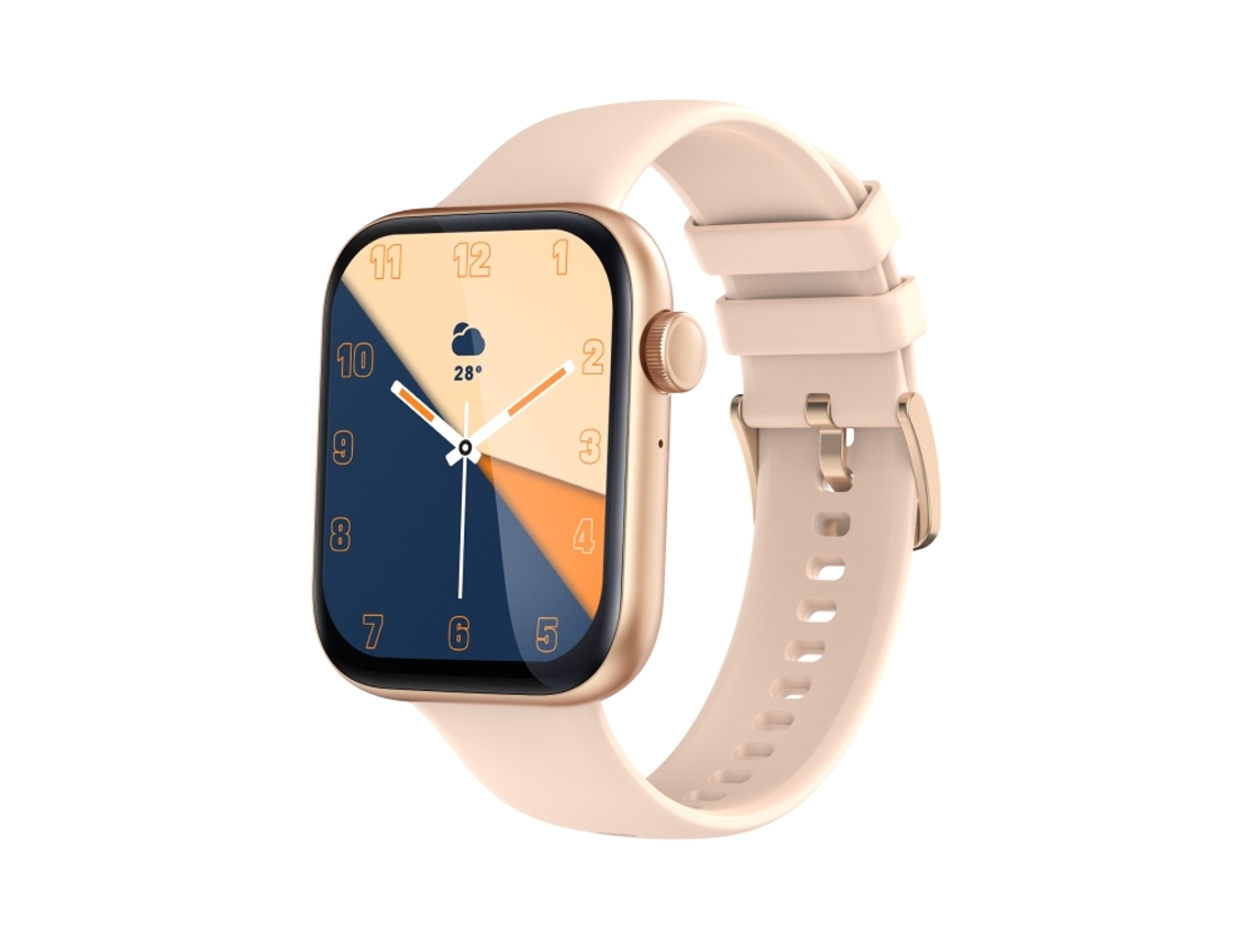Pulseira Inteligente Com Tela Colorida De 2,01 Polegadas E Suporte Para Monitoramento De Frequência Cardíaca E Pressão Arterial (dourado Rosa).