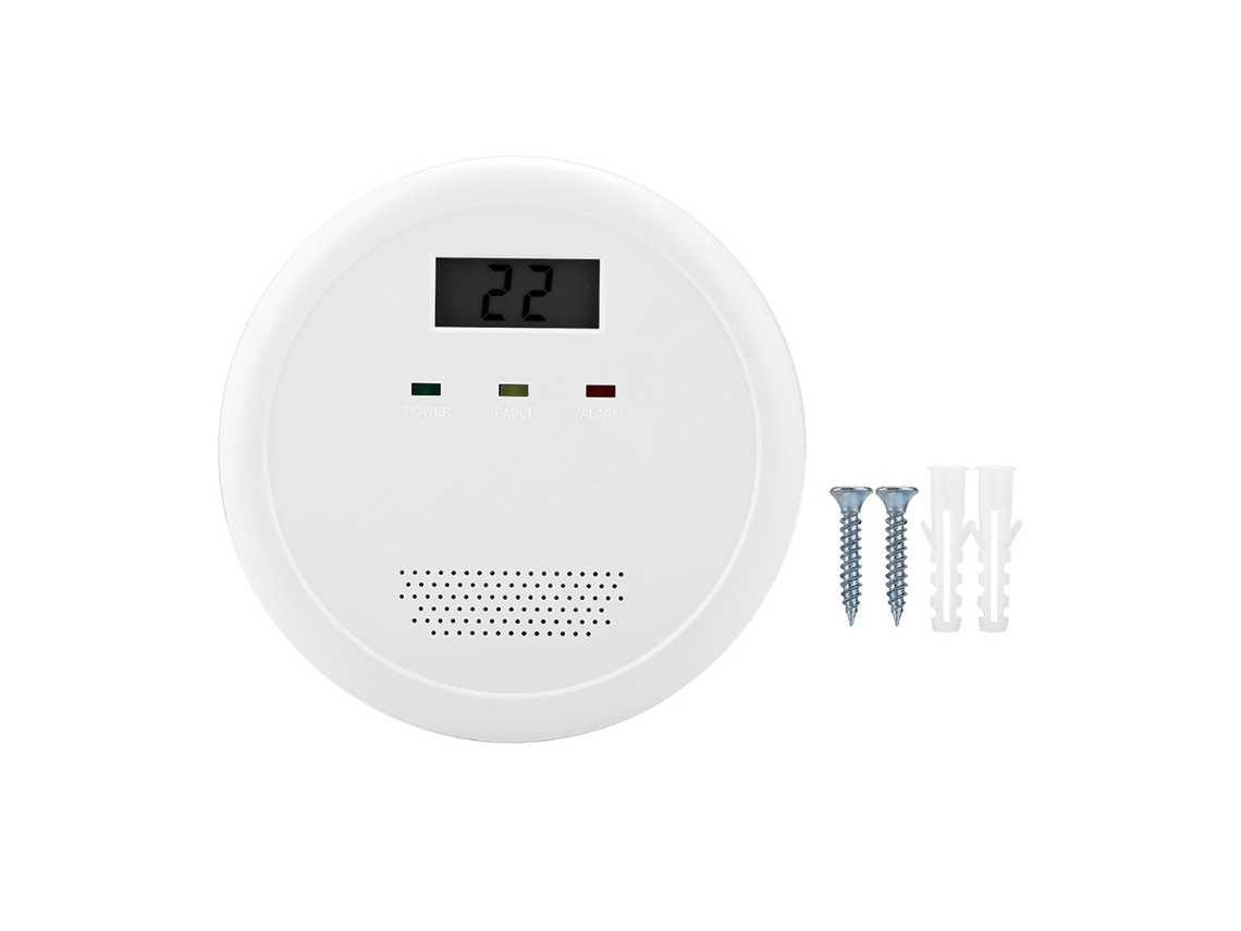 Aetheria alarme de Monóxido de Carbono Inteligente com Sensor Eletroquímico 85db Jkd 620c