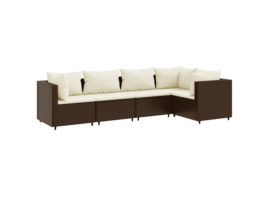 Garden Lounge Set, Garden Lounge Sets Vidaxl Marrom Rattan / Vime (n/a)