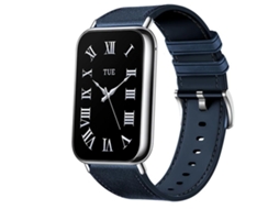 Bracelete para Redmi Watch 6 / 5 / Xiaomi Band 8 Pro / 9 Pro Silicone com Textura de Couro Azul XIAOMOYU