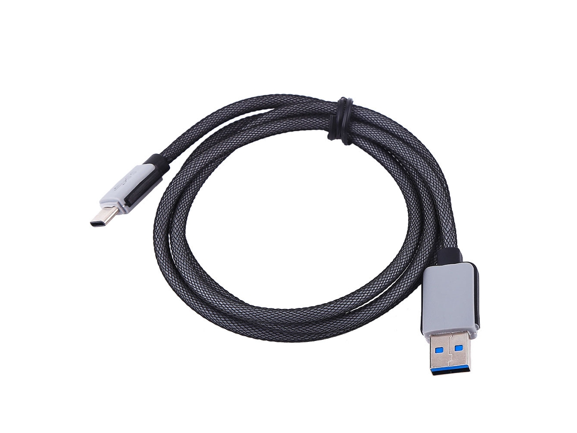 Cabo de Dados Cabo de Dados Trançado em Malha Usb3.1 Tipo c (1m) EOOCOO (carregamento Rápido e Sincronização de Dados)