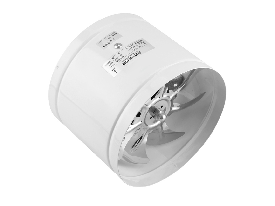 Laxiscreed Ventilador De Exaustão Redondo, 7 Polegadas, Silencioso, Ideal Para Banheiros De Alta Eficiência