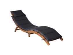 Sunlounger, Sunloungers Vidaxl Cinzeto Madeira (n/a)