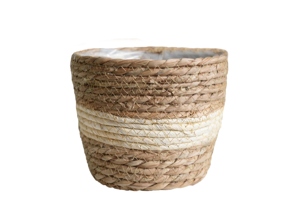 Laxiscreed Cesto De Vime Para Plantas E Flores - Decoração Natural Para Interior E Exterior