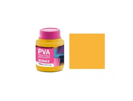 Pva Tinta Fosca 100ml Amarelo Ouro 03210505 Acrilex