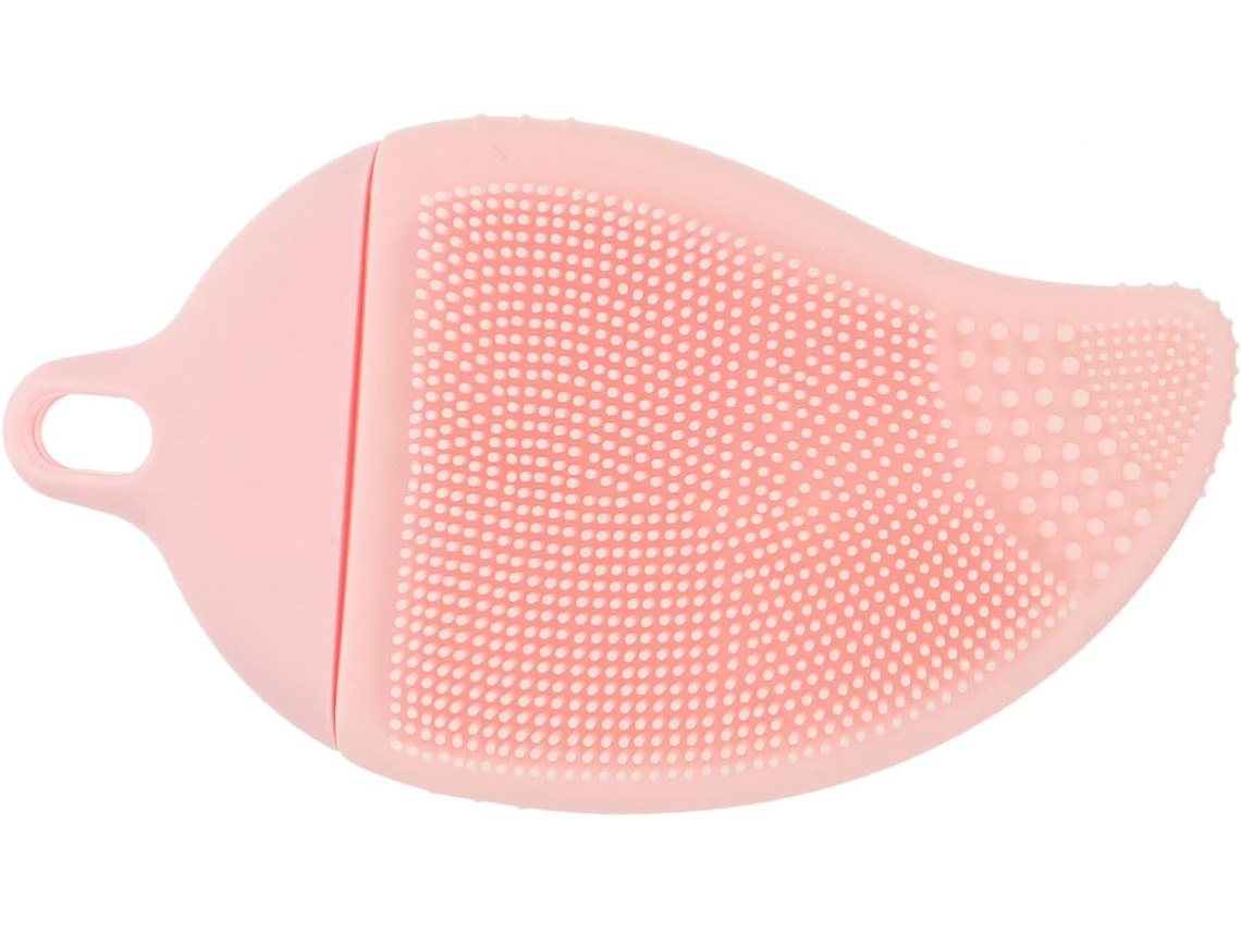 Escova Facial Multifuncional De Silicone Rosa Para Massagem | Esfoliação Suave, Limpeza Profunda Dos Poros, Uso No Rosto