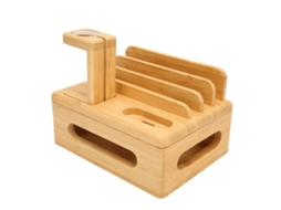 Estação de Carregamento Bamboo LAXISCREED para Dispositivos Múltiplos