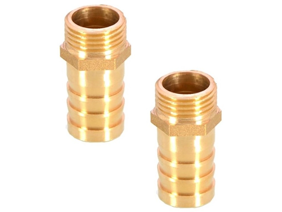 Conector De Tubo Em Aço - 2 Unidades - Exemplo: Comprimento Do Fio 19 Mm
