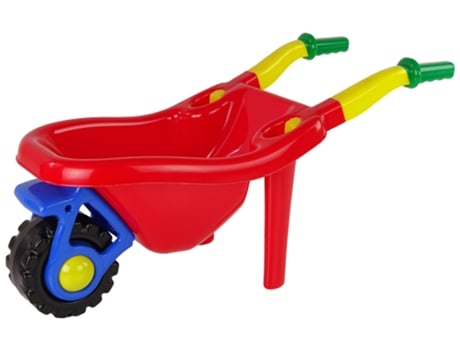 Grande Carrinho De Mão De Jardim Colorido Vermelho Hemar