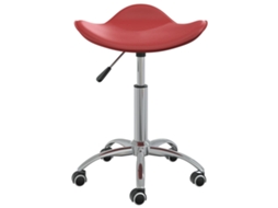 Cadeira de Escritório Couro Artificial Vermelho Tinto MAISON EXCLUSIVE