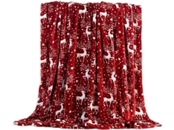 Manta de Natal Syjym para Decoração Natalina com Tema Festivo Casa Quente e Confortável Cama Sofá Poltrona no