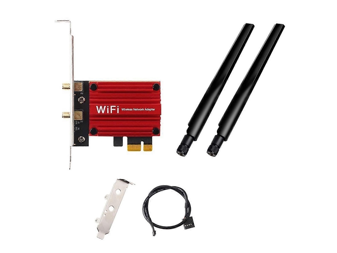 Lurelia Placa Wi-fi Pcie Ax1800p Mt7921 Wi-fi 6 1800 Mbps 2,4 Gbps Dual Band 2,4/5 Ghz Bluetooth 5.2