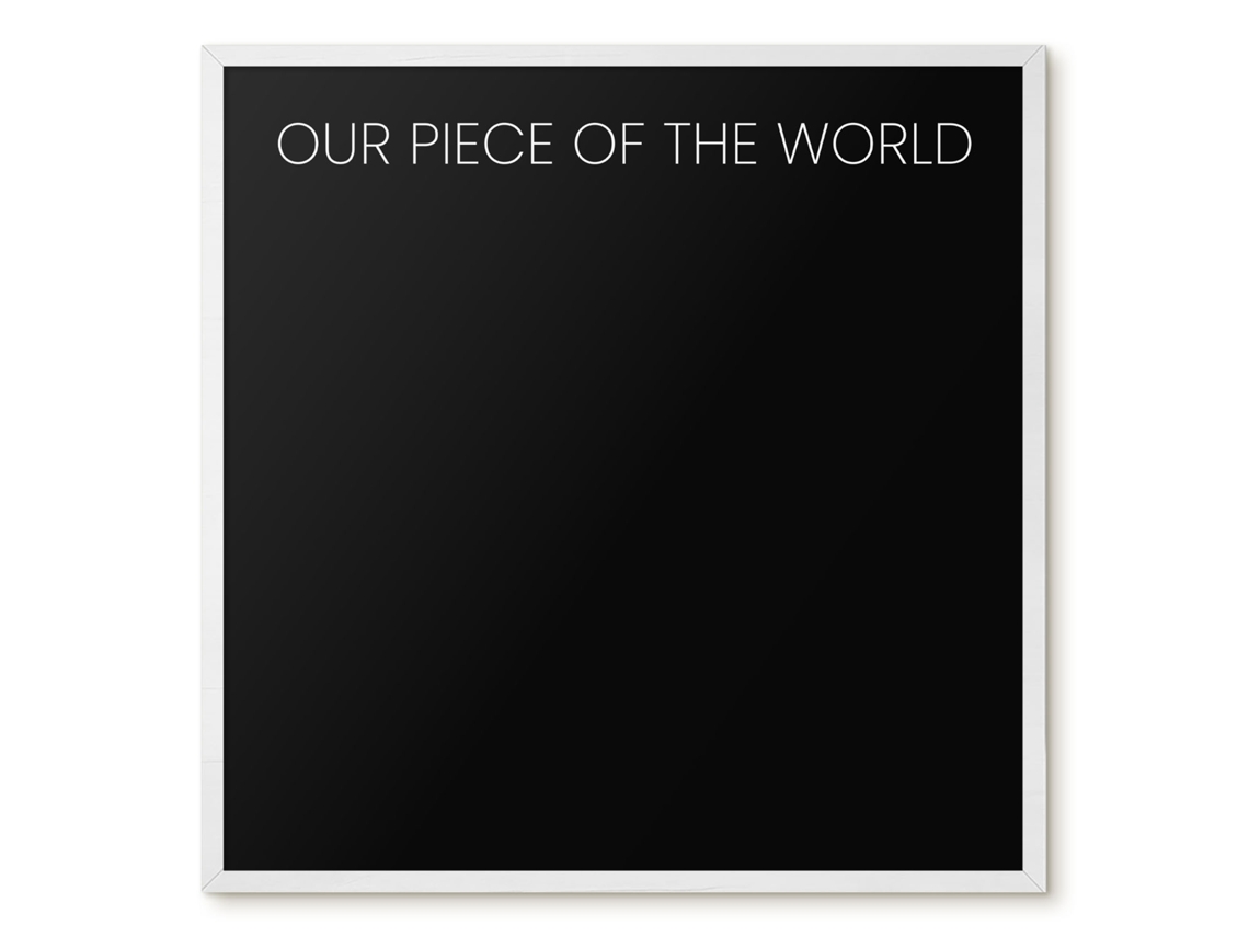 Magnetic Board Our Piece Of The World For The Living Room Espelharte (50x50 Cm)