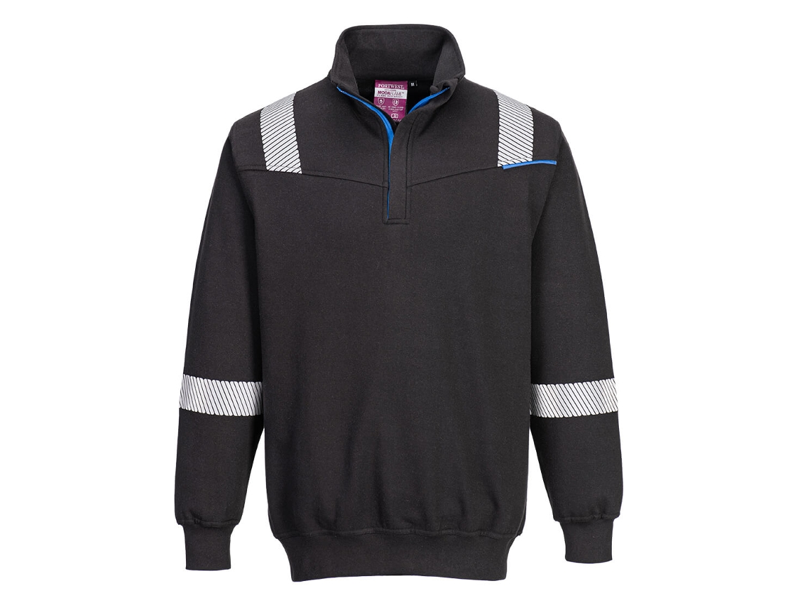 Moletom Wx3 Fr Modaflame Para Proteção Térmica Preto / Xxl