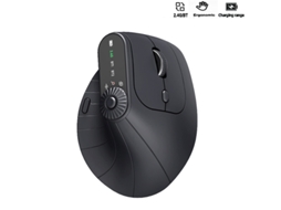 Rato Yizhood 2.4g Sem Fio Dual Mode Bluetooth Recarregável Vertical Para Pc, Laptop, Macbook, Laptop Branco