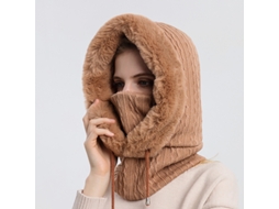 Chapéu de Inverno Feminino em Malha com Forro de Lã de uma Peça BRILVIBERA