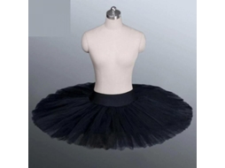 2026-tutu Profesional Para Ballet Mujer Negro Blanco Rojo Faldas De Baile Adulto Con 5 Capas Talla S-m-l-xl-xxl L Negro
