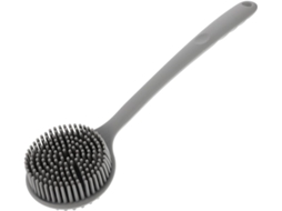 Escova De Costas Silicone Com Cabo Longo Para Banho, Design Leve, Função De Massagem, Ideal Para Uso Doméstico E Limpeza