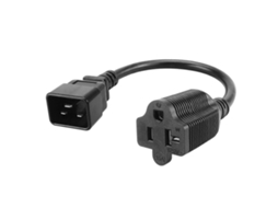 Lurelia Cabo De Alimentação C20 Para Nema 5-20r, 3pin, 125 V, Ligação Macho-fêmea