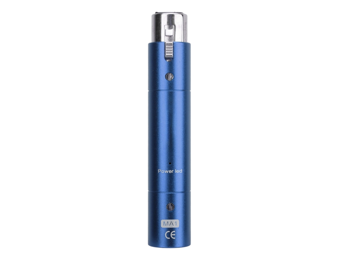 Inline Microphone Preamp Lossless Amplification Dynamic Active Inline Mic Booster Preamplifier With 28db Gain For Broadcasting Live Streaming Blue