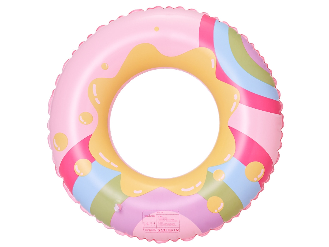 Boia Inflável Infantil Para Piscina, Boia De Piscina Inflável Retrô Listrada Em Pvc Lucky Bubble (rosa) Lucky Bubble (rosa)