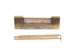 1 Conjunto de Fechadura Antiga Gravada ALLINLESS