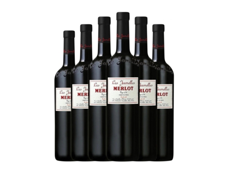 Vinho LES JAMELLES Merlot Vin de Pays d'Oc (0.75 L - 6 Unidades)