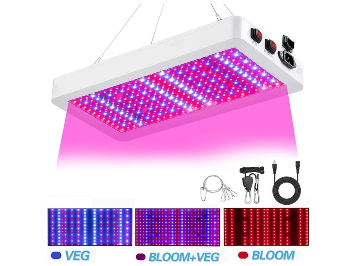 Lâmpadas Led De Espectro Completo De 1000w Com 216 Leds Para Cultivo De Plantas Em Ambientes Internos, Estufas E Sistemas Hidropón Aquaforge