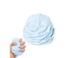Brinquedo Squishy De Creme Azul Da Laxiscreed Para Relaxamento E Diversão