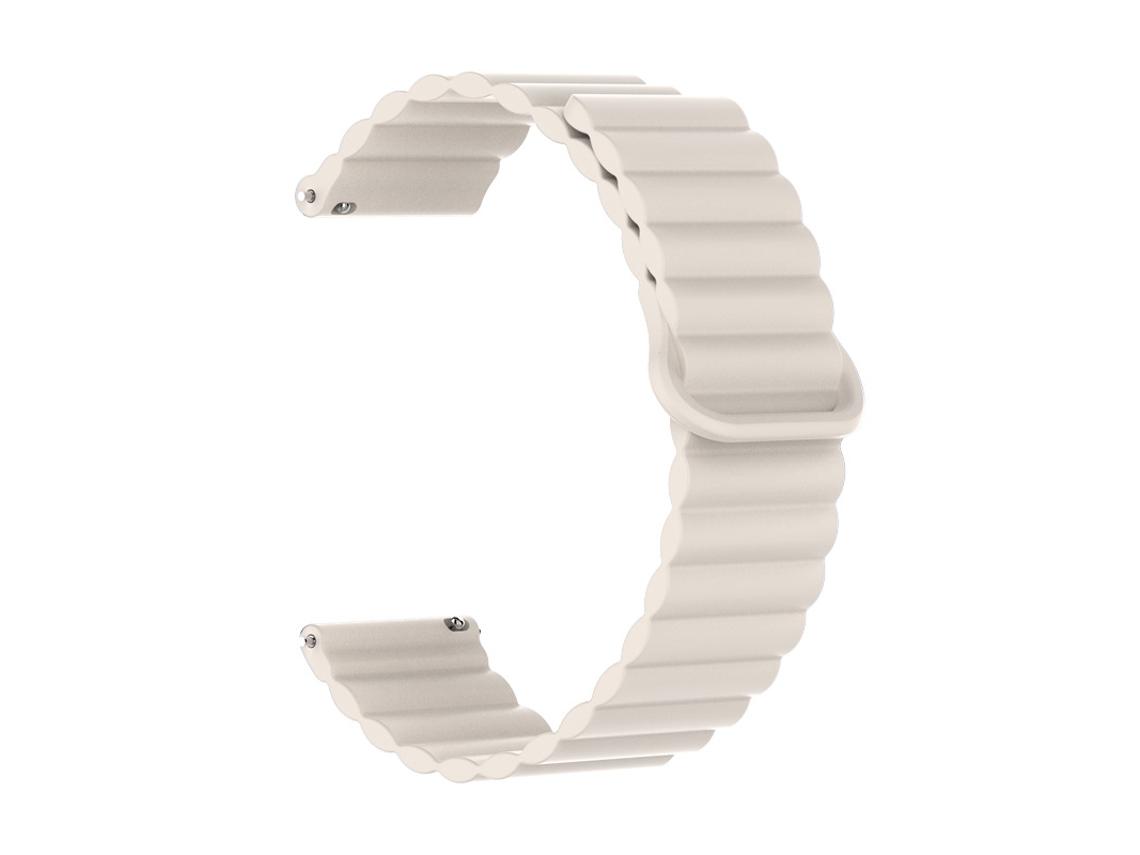 Pulseira de silicone bicolor com data magnética para Huawei GT6 GT5, compatível com smartwatches Samsung, Starlight
