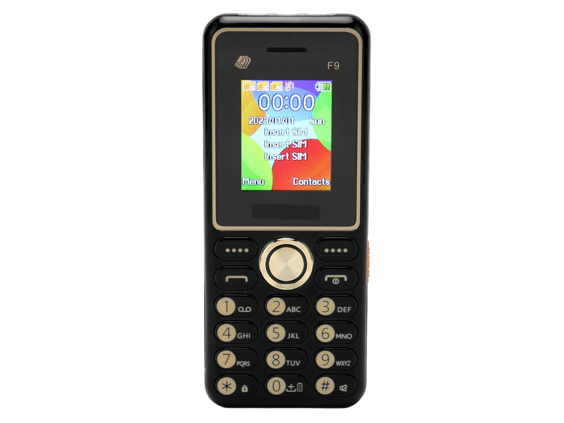 Mali telefone Celular para Idosos com Botões Grandes 3600mah Tela 1.8 Polegadas 3 Cartões 2g Gsm Preto Plugue Uk