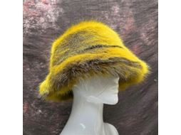 Gorro de Cubo de Pelúcia de Zorro Arcoíris Fluffy Inverno Outono Mujer Tamanho 58 60cm L
