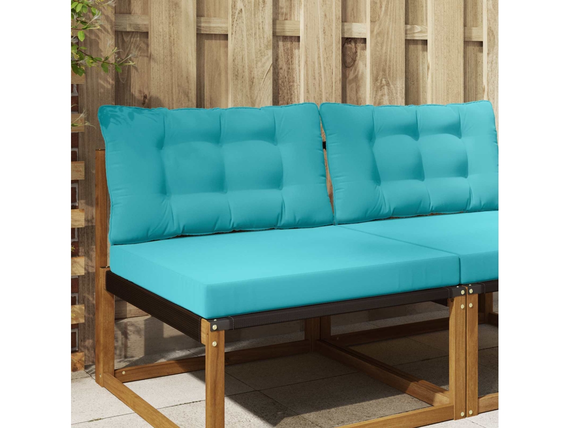 Vidaxl Almofada Para Sofá Externo Poliéster Turquesa 80 X 68,5 Cm