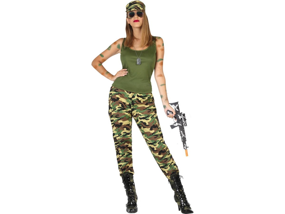 Fato de Mulher DISFRAZZES Soldado Militar (Tam: S - 34/38)