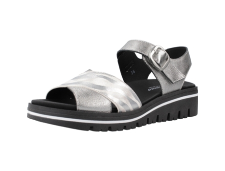 Sapatos de Mulher PIESANTO Tecido Prateado (37)