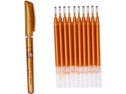 Conjunto De Recarga Para Caneta Gel Com Glitter Showeroro, Ponta